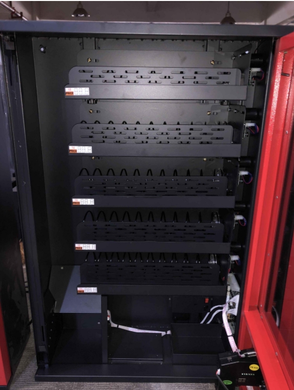 Inside vending machine